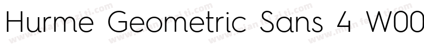 Hurme Geometric Sans 4 W00 SmBd字体转换